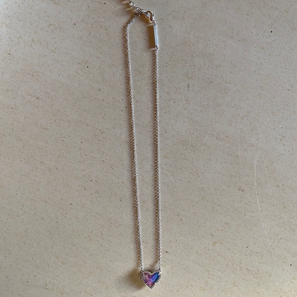 Ari Heart Silver Kendra Scott Necklace - Picture 2 of 2